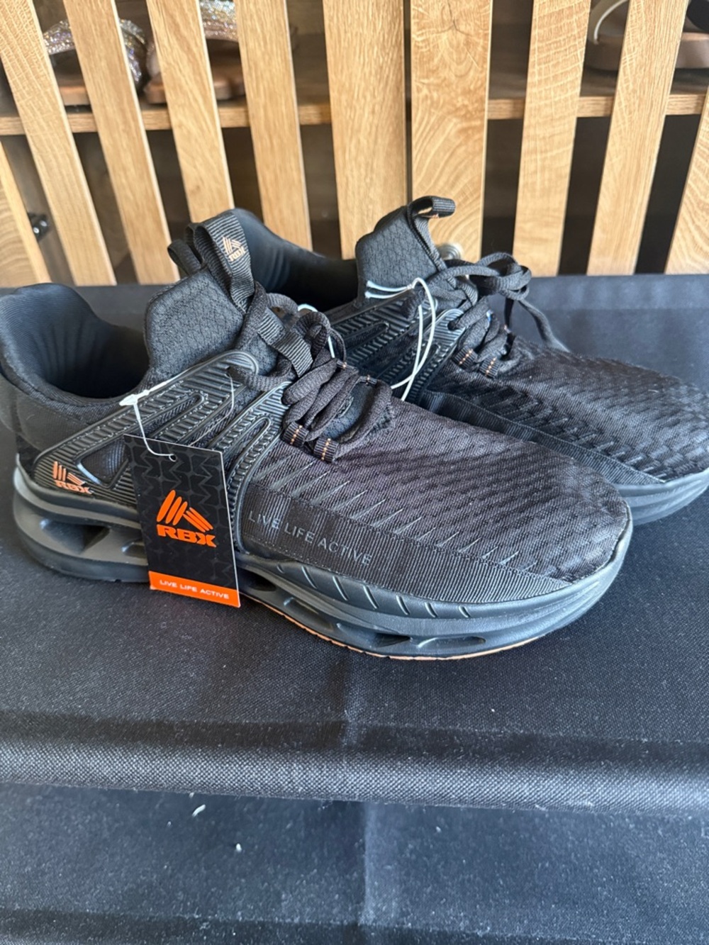 RBX Men's Black Athletic Training Sneakers